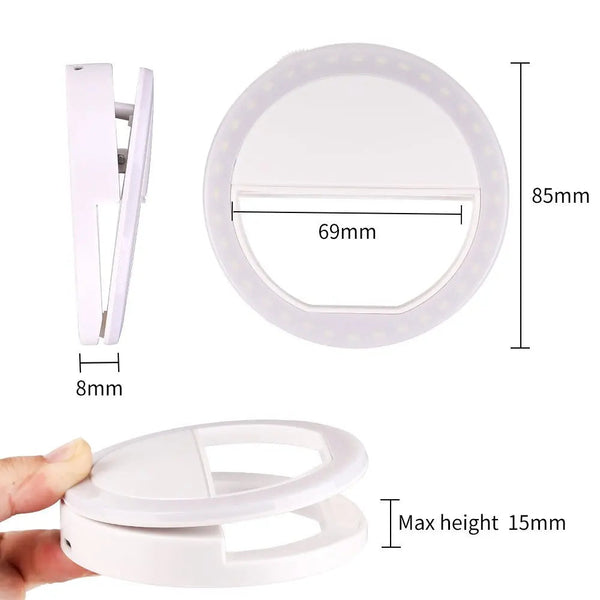 Portable Selfie Ring Light hausvia.shop