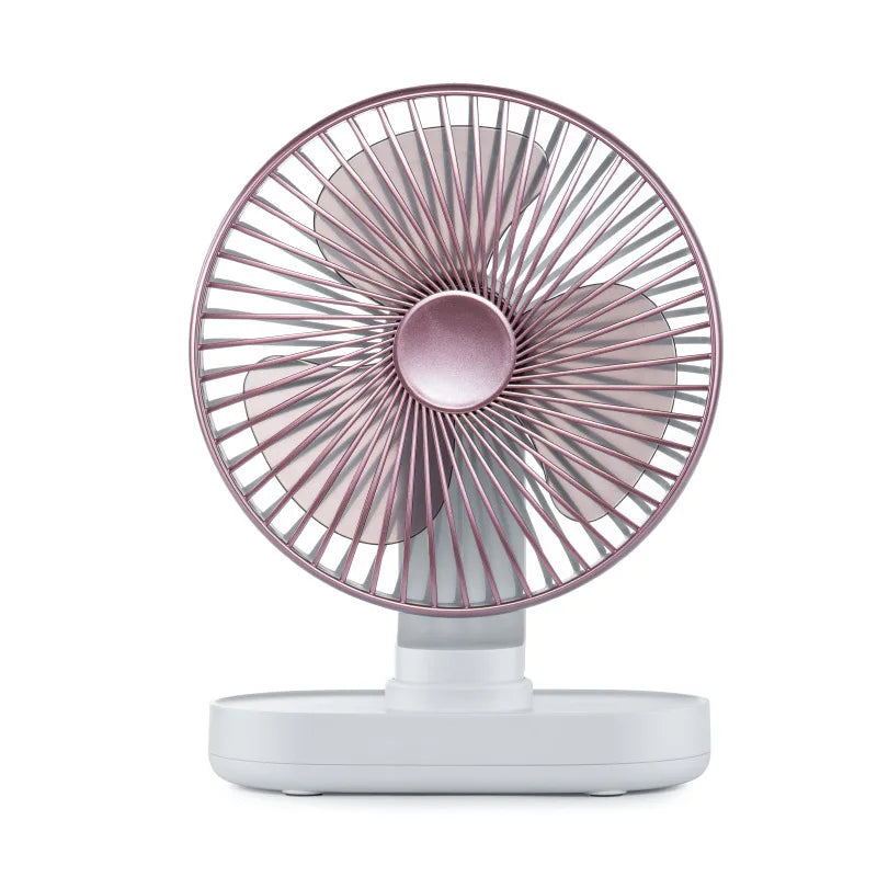 3600Mah Rechargeable Air Cooling Ventilator Electric USB Auto Rotation Desktop Fan 4 Speed Wind Silent Portable for Home Office