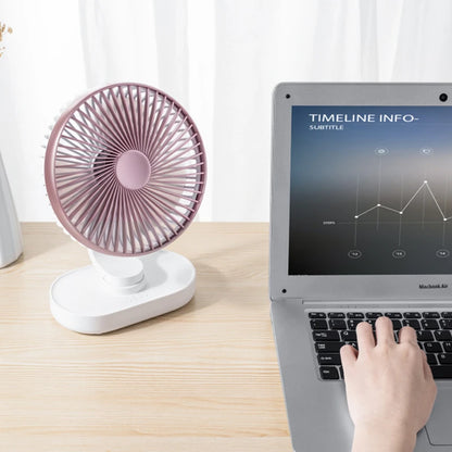 3600Mah Rechargeable Air Cooling Ventilator Electric USB Auto Rotation Desktop Fan 4 Speed Wind Silent Portable for Home Office