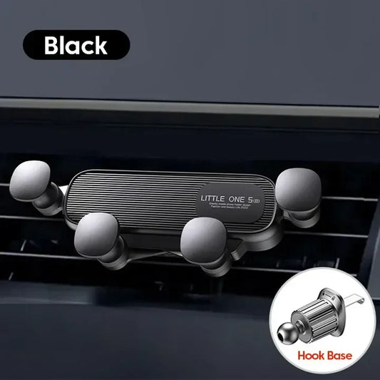 2024 New 360° Rotation Gravity Car Phone Holder Air Vent Clip Navigation Stand Telescopic Air Outlet Phone Support for 4.7-7 Inc